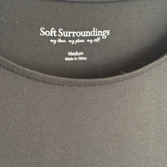 Soft Surroundings Black Palamero Maxi Dress - size Medium - Picture 5 of 6